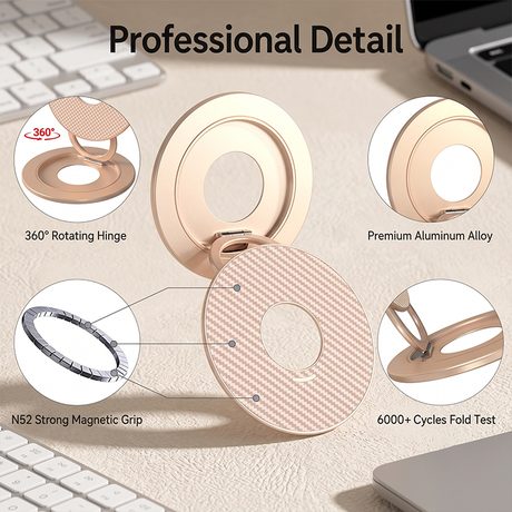 OX-3 Double-Sided Magnetic Holder · Champagne gold · structure detail